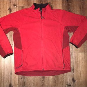 Early 2000s L.L. Bean red Zip Up Sweater